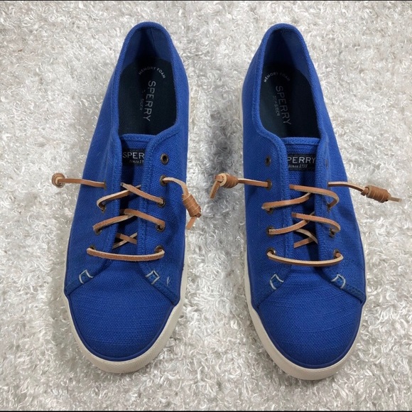 Sperry Blue Slip On Sneakers - Picture 2 of 5